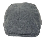 Herr Flatcap Hatt Baker Boy 8 Panel Grandad Tweed Fiskbensmönstrad Grå Vintage