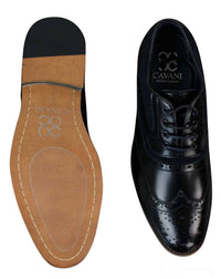 Herr Gatsby Brouges i äkta läder och mocka med snörning Smarta, casual designerskor i retrostil