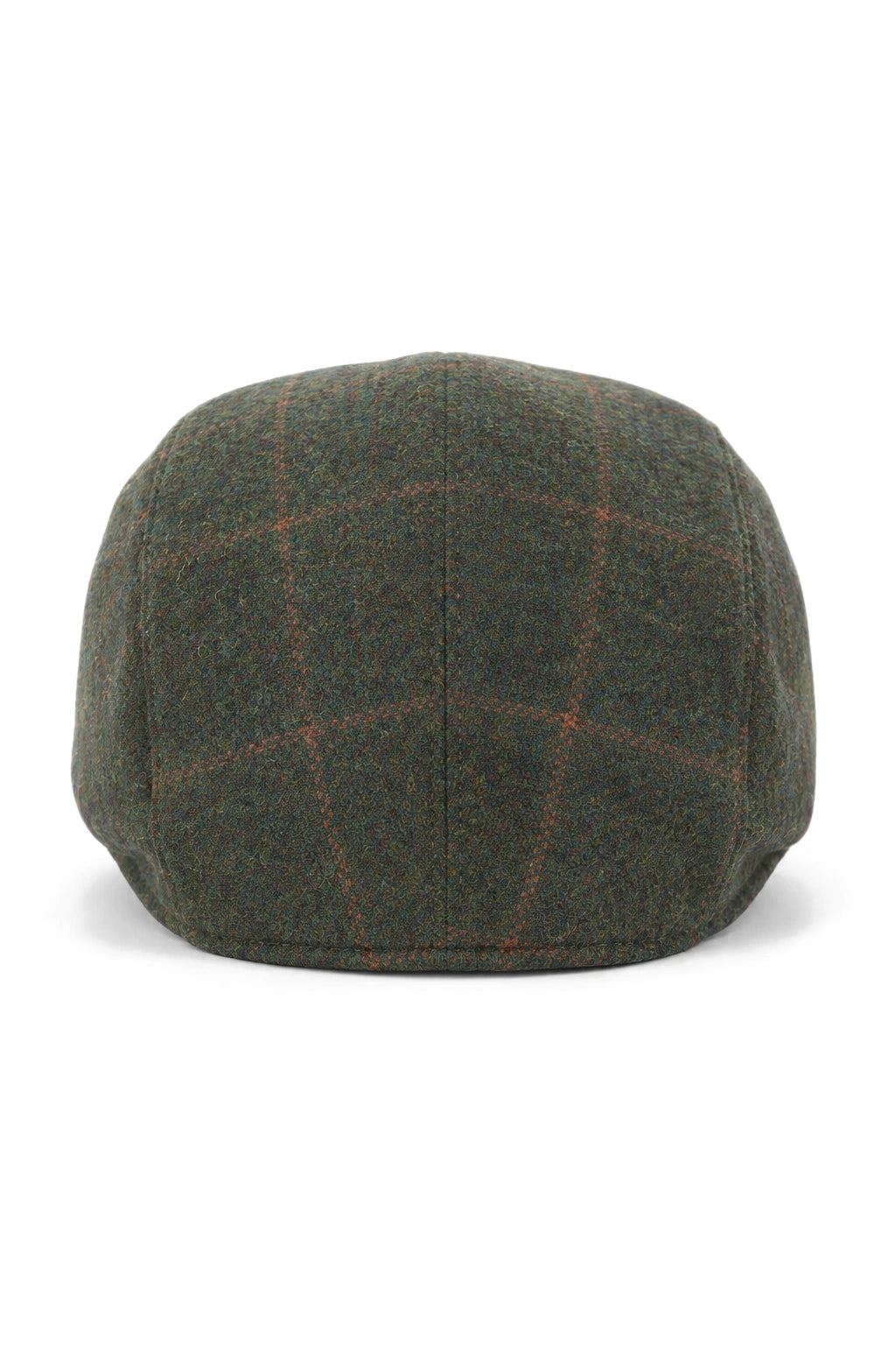 Cavani Kempson Flat Cap - Herr Tweed Ullrutig Farfarshatt Vintage - Olivgrön/Marinblå