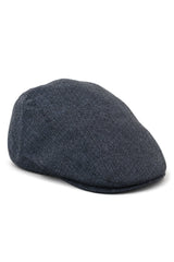 Cavani Martez Hatt - Herr Farfarshatt Marinblå Flat Cap Fiskbensmönstrad Vintage Retro Del Boy Klassisk Gatsby Peaky Blinders