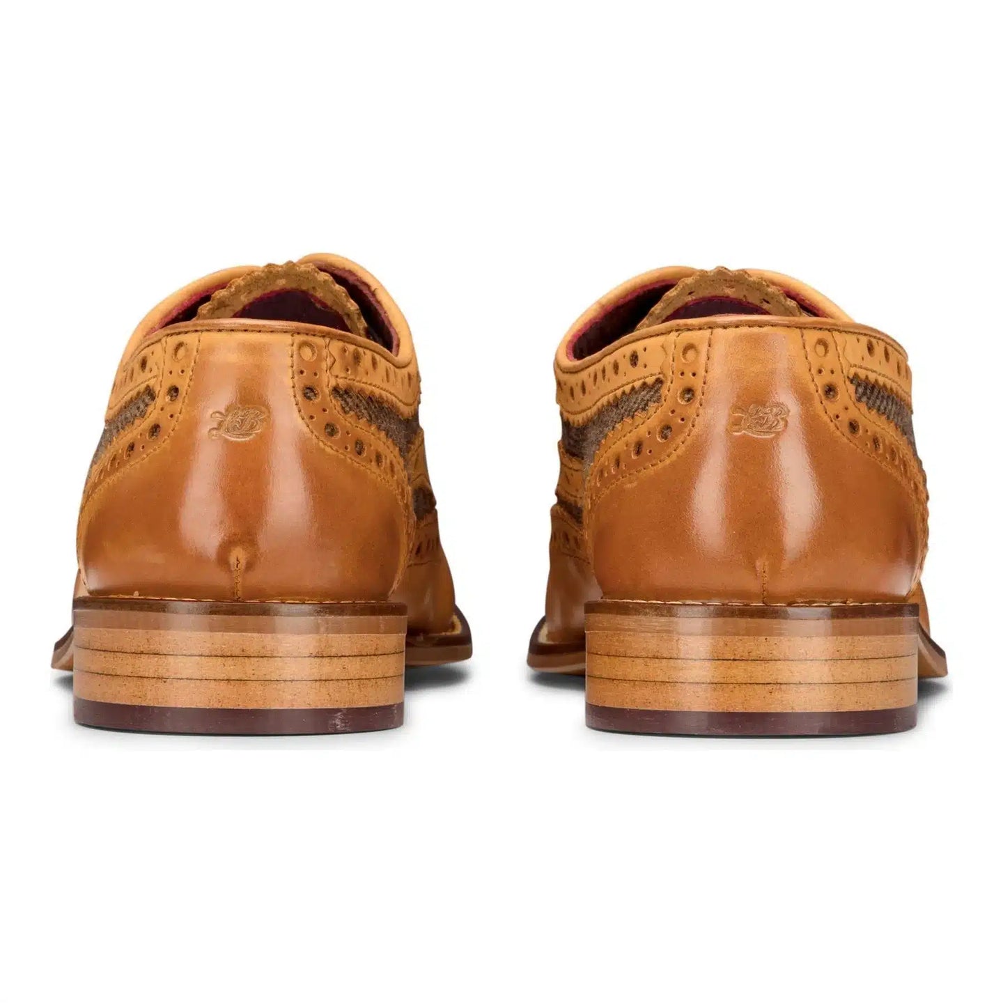 Herr Bruna Tweed Olivgröna Läder Gatsby Skor Vintage Bröllop Kontor Klassisk