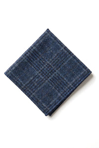Jämför färg Herrslips i tweed med fiskbensmönster, rutmönster, klassisk blå