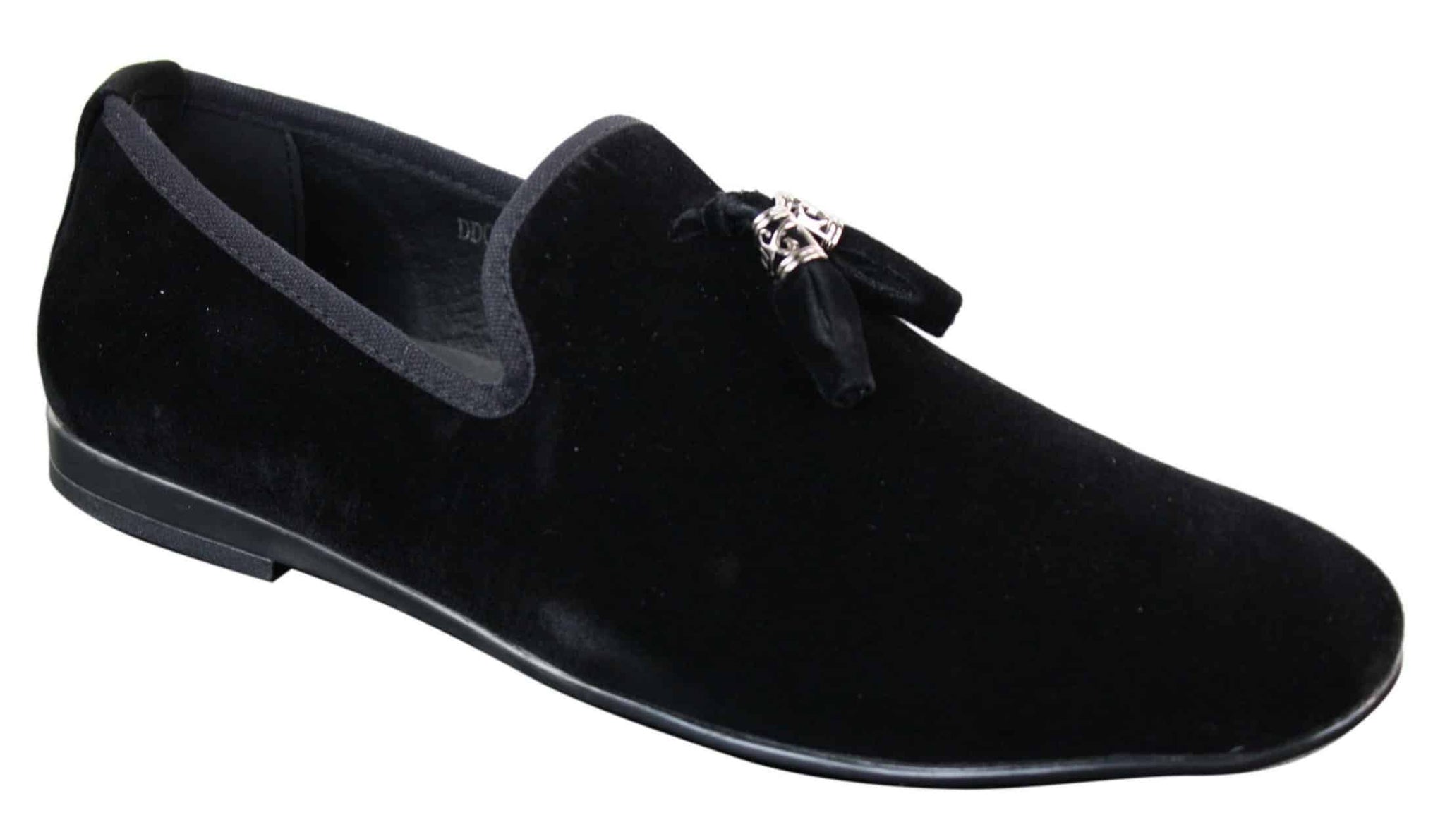 Elong dd0019 - Herr Sammets Slip On Mocka Tofsiga Bilskor Loafers Smart Casual Vin Marinblå