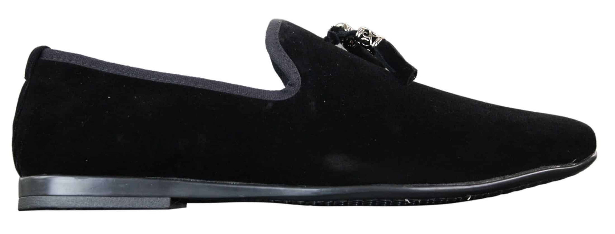 Elong dd0019 - Herr Sammets Slip On Mocka Tofsiga Bilskor Loafers Smart Casual Vin Marinblå