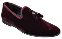 Elong dd0019 - Herr Sammets Slip On Mocka Tofsiga Bilskor Loafers Smart Casual Vin Marinblå