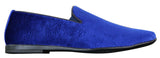 Elong DD0083 - Herr Sammets Slip On Paisley Körskor Loafers Smart Casual Vin Marinblå Svart
