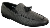 Elong DD0085 - Herr Loafers i PU med ormskinn och krokodilmönster, slip-on, bekväma vintage-skor