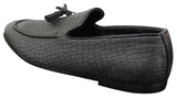 Elong DD0085 - Herr Loafers i PU med ormskinn och krokodilmönster, slip-on, bekväma vintage-skor