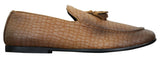 Elong DD0085 - Herr Loafers i PU med ormskinn och krokodilmönster, slip-on, bekväma vintage-skor