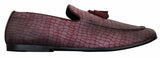 Elong DD0085 - Herr Loafers i PU med ormskinn och krokodilmönster, slip-on, bekväma vintage-skor