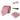 Diamantringad Rosa Slips Presentset Näsduk Manschettknappar Nål Slips För Skjorta Satin