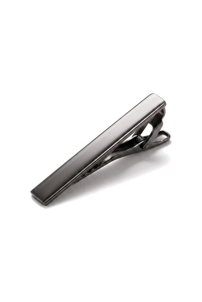 Prickig Silverfärgad Slips Presentset Näsduk Manschettknappar Slipsnål Prickig Satin