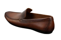Herrskor i äkta läder, slip-on, eleganta vardagsskor, vintage, retro