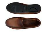 Herrskor i äkta läder, slip-on, eleganta vardagsskor, vintage, retro