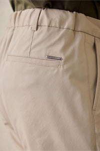 Beige Plisserade Smart Casual Byxor för Herr Skräddarsydd Klassisk Passform