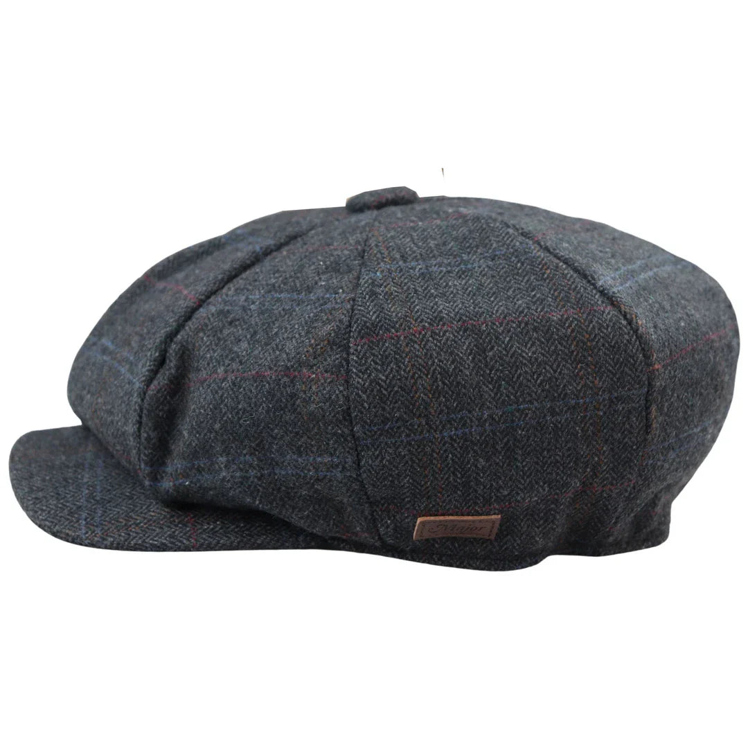 Herrhatt med 8 paneler, Razor Baker Boy-hatt i ull, tweed och Blinders Newsboy-keps, 8 paneler