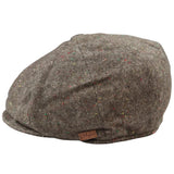 8-panelers Baker Boy-keps Shelbyhatt i ull, tweed, klassisk brun rakhyvel