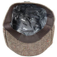 8-panelers Baker Boy-keps Shelbyhatt i ull, tweed, klassisk brun rakhyvel