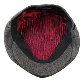8-panelers Baker Boy-keps Shelbyhatt i ull, tweed, klassisk grå rakhyvel