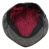 8-panelers Baker Boy-keps Shelbyhatt i ull, tweed, klassisk grå rakhyvel