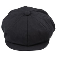 Herr 8-panels Razor sommar svart Baker Boy-hatt bomull Blinders Newsboy-keps Shelby
