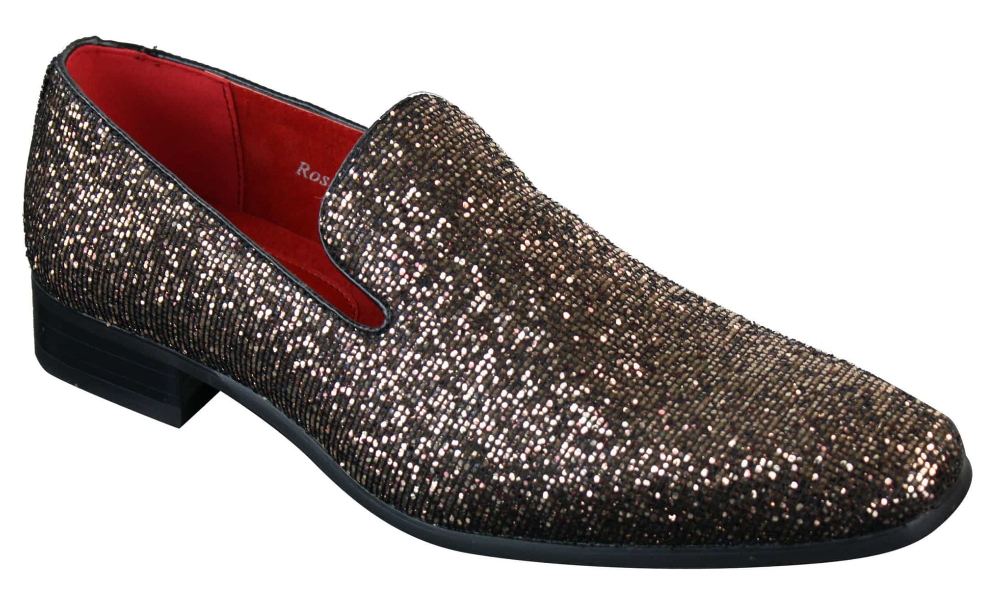 Rossellini Eastend Herr Glansiga Glitter Slip-On Skor Festligt Eleganta Lackskinn