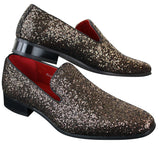 Rossellini Eastend Herr Glansiga Glitter Slip-On Skor Festligt Eleganta Lackskinn
