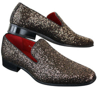 Rossellini Eastend Herr Glansiga Glitter Slip-On Skor Festligt Eleganta Lackskinn
