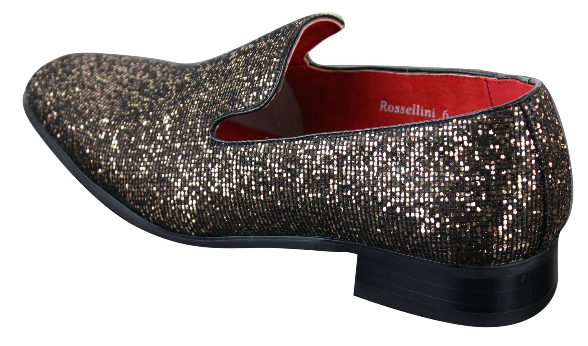 Rossellini Eastend Herr Glansiga Glitter Slip-On Skor Festligt Eleganta Lackskinn