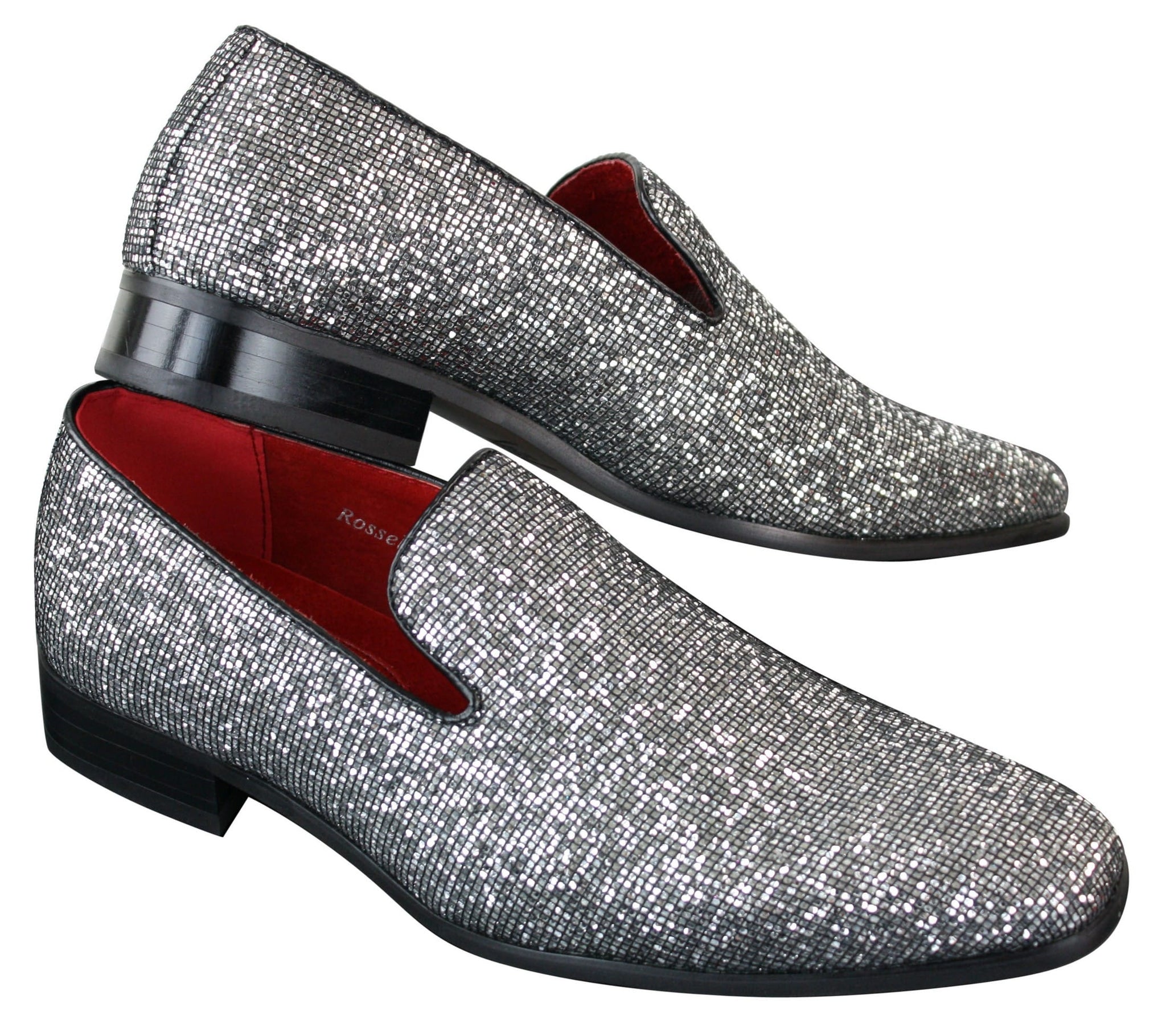 Rossellini Eastend Herr Glansiga Glitter Slip-On Skor Festligt Eleganta Lackskinn