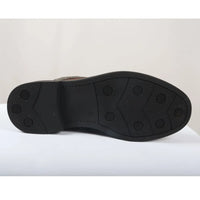 Herrstövlar med snörning, svarta brogues