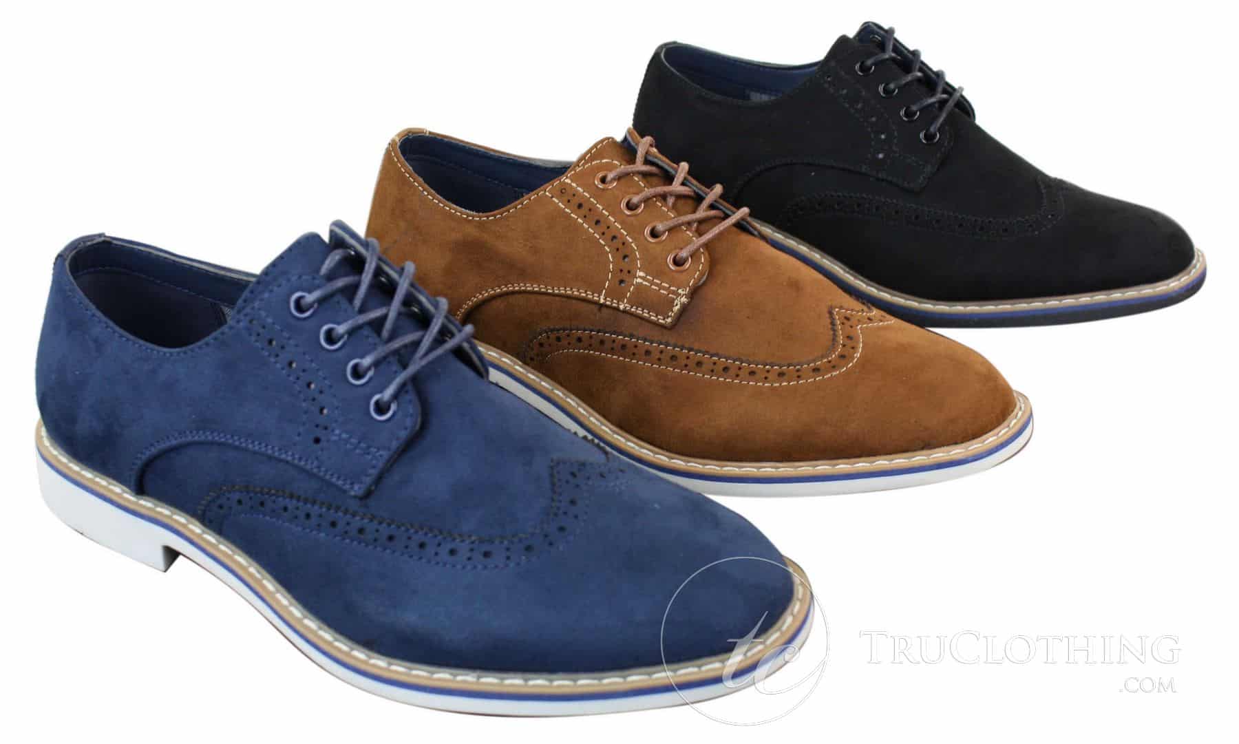 Elong EL0635 - Herr Smart Casual Mocka Nubuck Läder Brogues