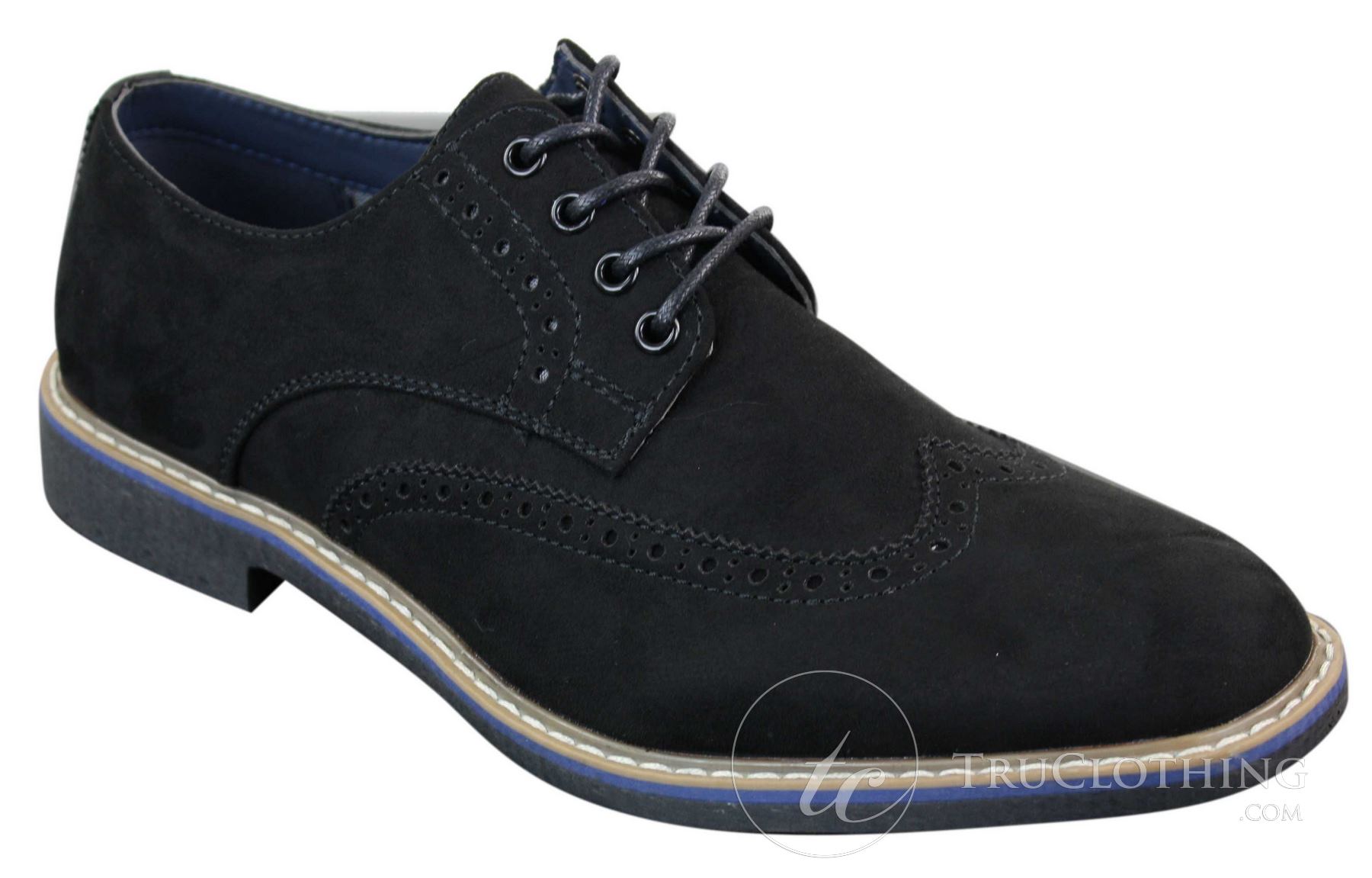 Elong EL0635 - Herr Smart Casual Mocka Nubuck Läder Brogues