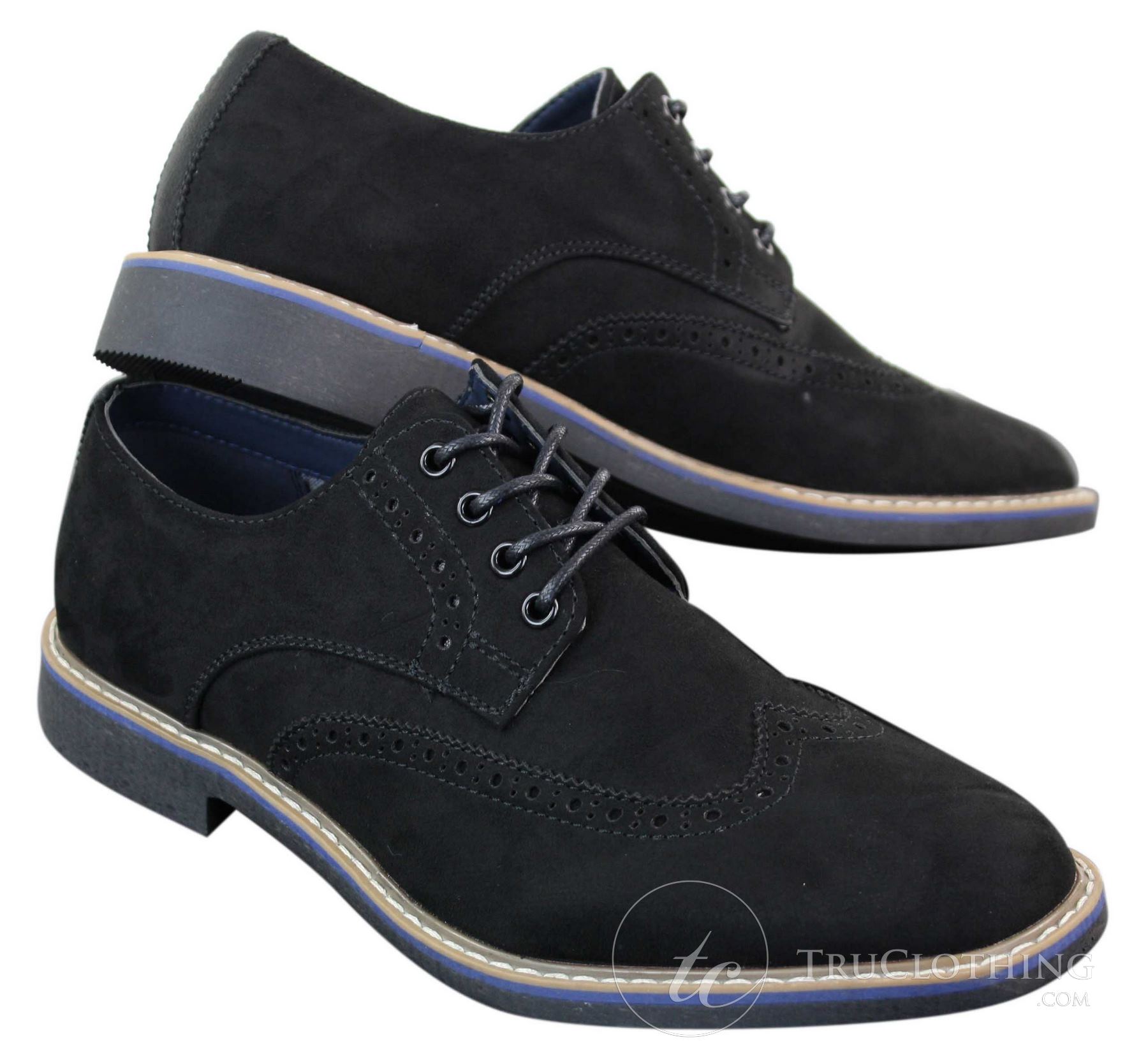 Elong EL0635 - Herr Smart Casual Mocka Nubuck Läder Brogues
