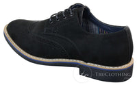 Elong EL0635 - Herr Smart Casual Mocka Nubuck Läder Brogues