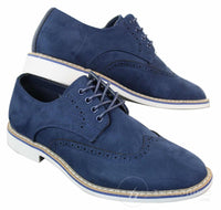 Elong EL0635 - Herr Smart Casual Mocka Nubuck Läder Brogues