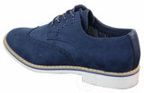 Elong EL0635 - Herr Smart Casual Mocka Nubuck Läder Brogues