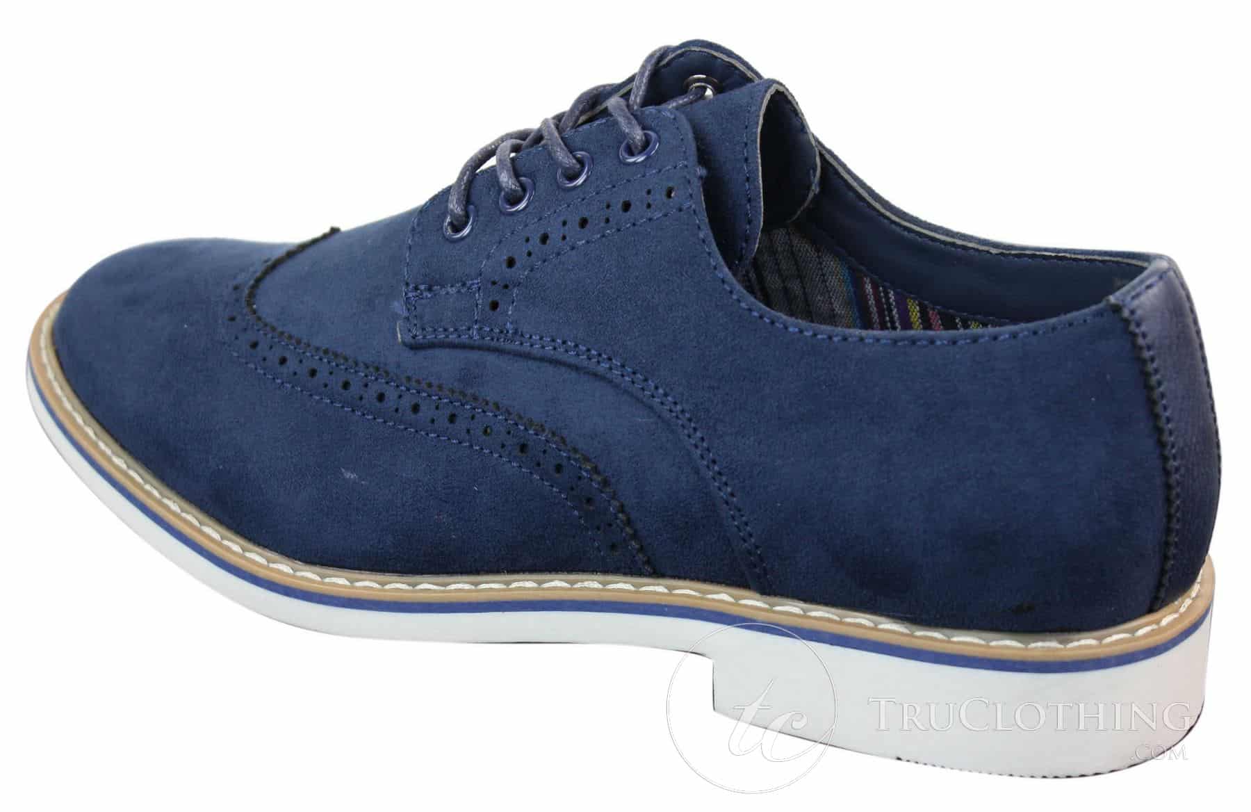 Elong EL0635 - Herr Smart Casual Mocka Nubuck Läder Brogues