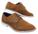 Elong EL0635 - Herr Smart Casual Mocka Nubuck Läder Brogues
