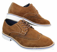 Elong EL0635 - Herr Smart Casual Mocka Nubuck Läder Brogues