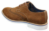Elong EL0635 - Herr Smart Casual Mocka Nubuck Läder Brogues