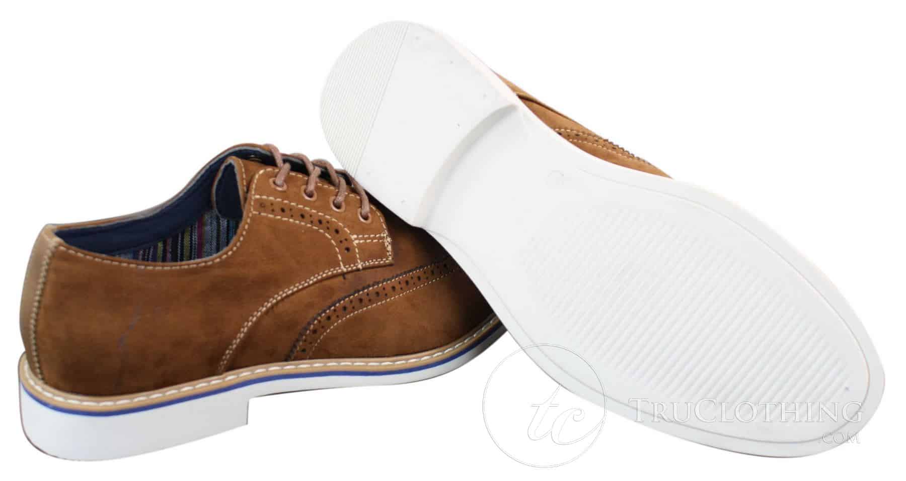 Elong EL0635 - Herr Smart Casual Mocka Nubuck Läder Brogues