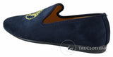 Fiorello HD0112-04 - Herr Svarta Iconic Medusa Slip On Loafers Mockasiner Körskor PU Mocka Italiensk