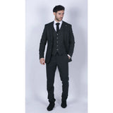 Herrkostym i tweed, olivgrön, 3-delad kostym, skräddarsydd, klassisk vintagekostym från 1920-talet, bröllop