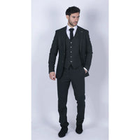 Herrkostym i tweed, olivgrön, 3-delad kostym, skräddarsydd, klassisk vintagekostym från 1920-talet, bröllop