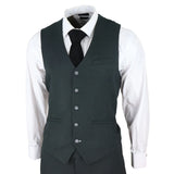 Herrkostym i tweed, olivgrön, 3-delad kostym, skräddarsydd, klassisk vintagekostym från 1920-talet, bröllop