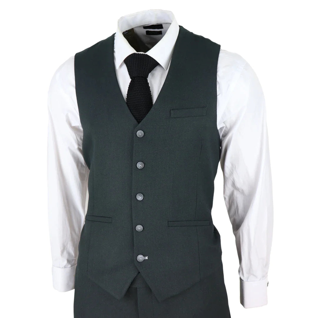 Herrkostym i tweed, olivgrön, 3-delad kostym, skräddarsydd, klassisk vintagekostym från 1920-talet, bröllop