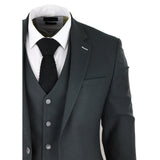 Herrkostym i tweed, olivgrön, 3-delad kostym, skräddarsydd, klassisk vintagekostym från 1920-talet, bröllop