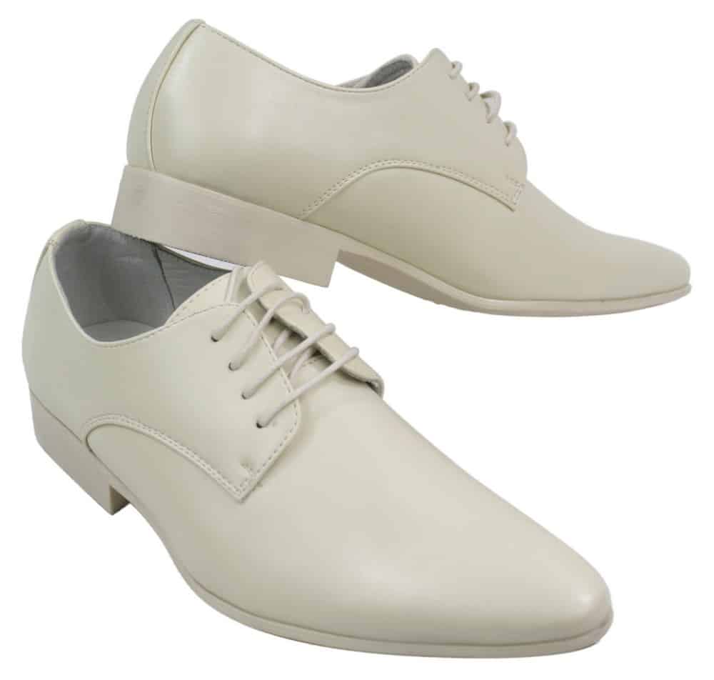 Herr Blå Svarta Krämbeige Läderskor Italienska Design Spetsiga Snörskor Smarta