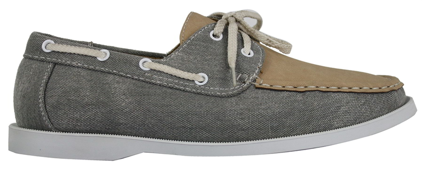 Herr Retro Denim Style Vintage Däck Båtskor Smart Casual Snörade Marinblå Tvättade